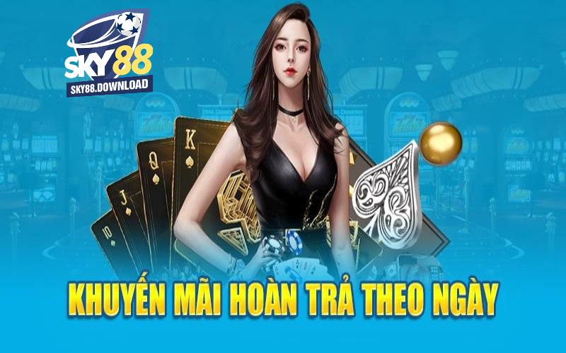 Khuyến mãi Sky88 hoàn trả lên đến 1,5 lần theo ngày